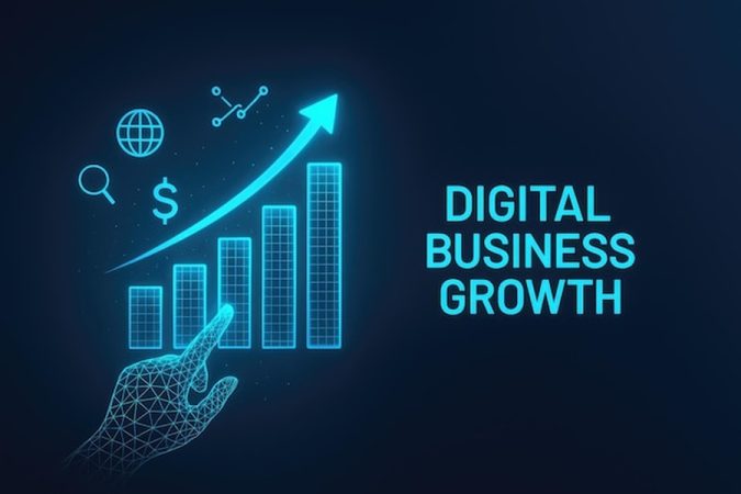 Interface numérique affichant une courbe de croissance ascendante pour comprendre comment créer et monétiser une chaîne WhatsApp : Le nouveau levier de croissance pour les médias en 2024.