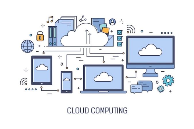 Un schéma interconnecté reliant divers terminaux à un stockage centralisé pour apprendre comment transformer un vieux PC en serveur Cloud privé et sécurisé avec Umbrel : le guide complet.