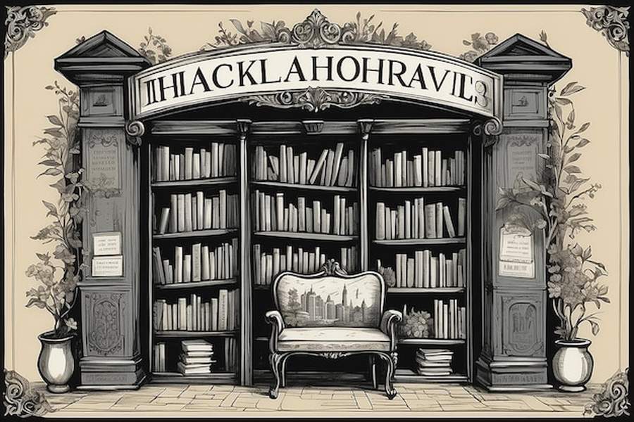 Une bibliothèque majestueuse aux rayonnages chargés de livres anciens, illustrant l'esthétique Dark Academia : décryptage d'un mouvement culturel entre nostalgie et érudition.